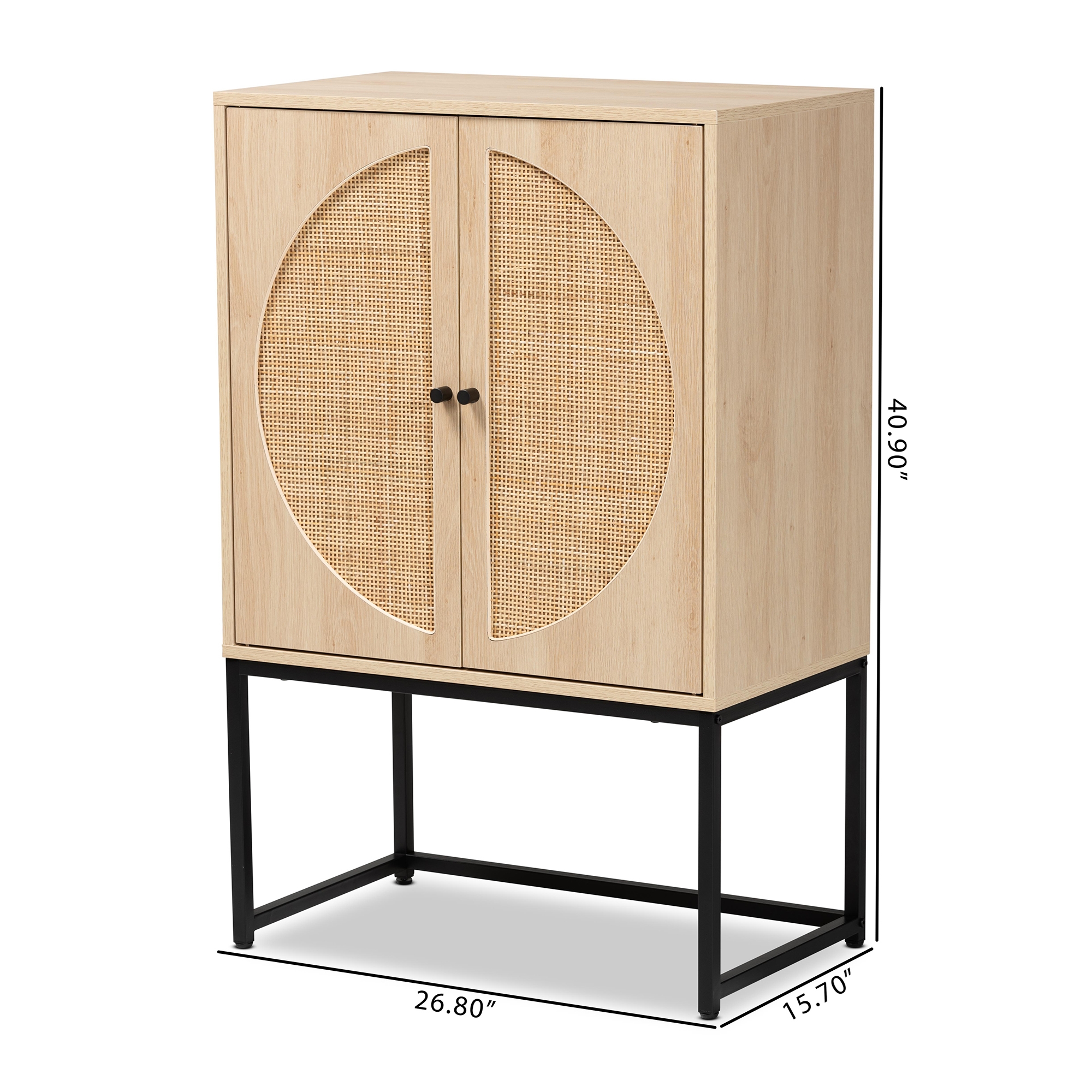 Baxton studio rattan deals cabinet